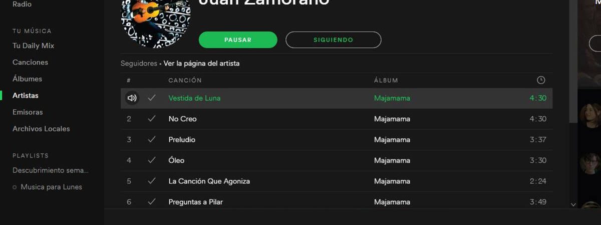 Majamama está en Spotify