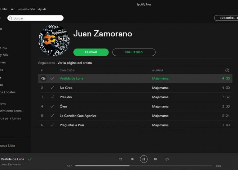 Majamama está en Spotify