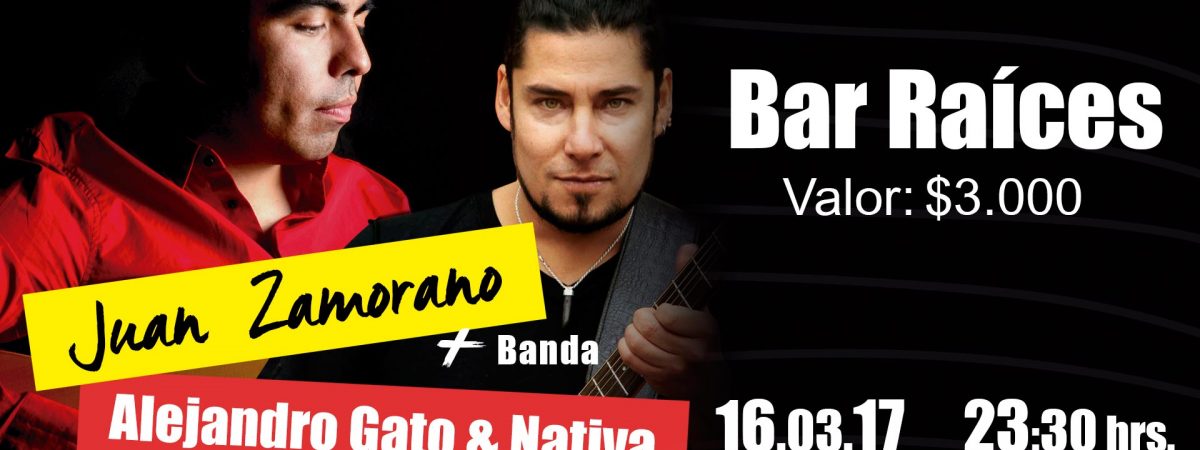 Juan Zamorano + Banda con Alejandro Gato & Nativa en Bar Raíces