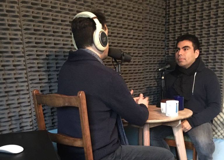 Juan Zamorano en el Micrófono de Orfeo