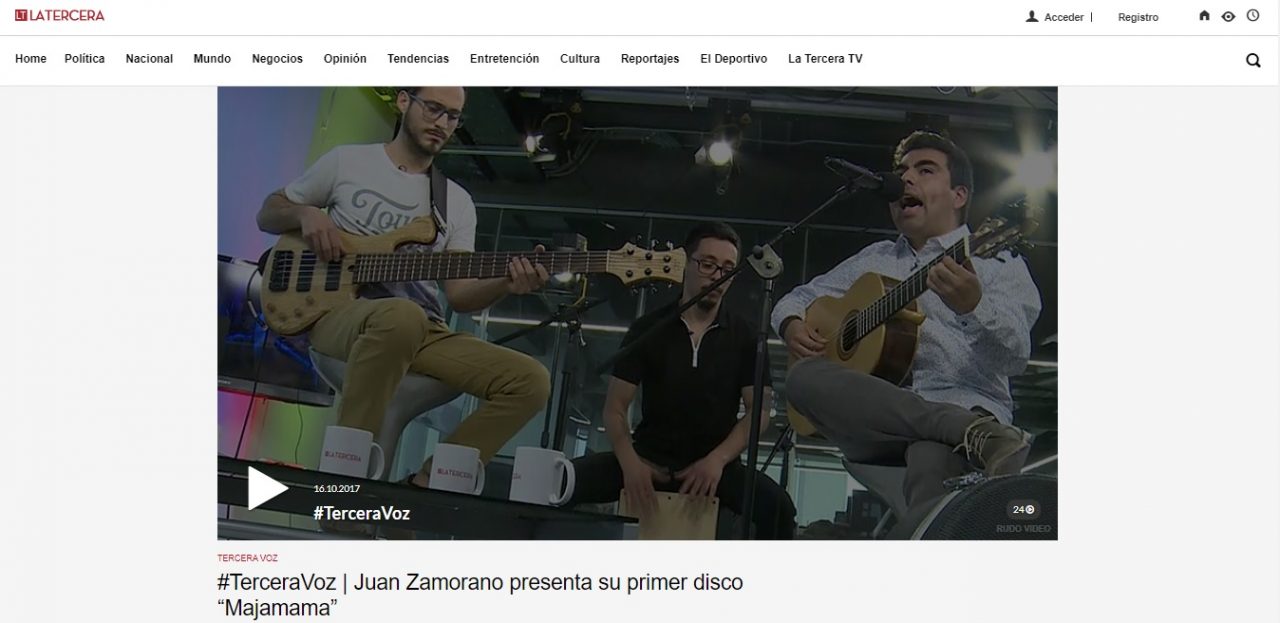 Portada La Tercera TerceraVoz Juan Zamorano