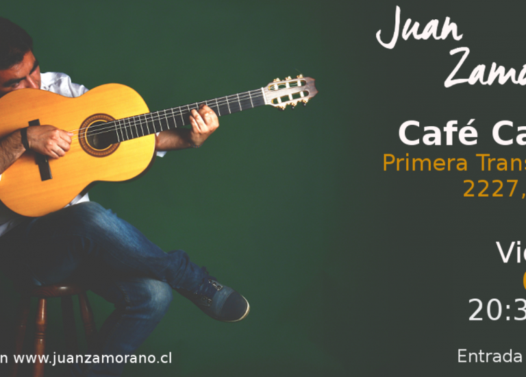 Juan Zamorano en Café Cahve 8 Diciembre